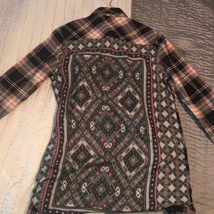 Long boho style flannel